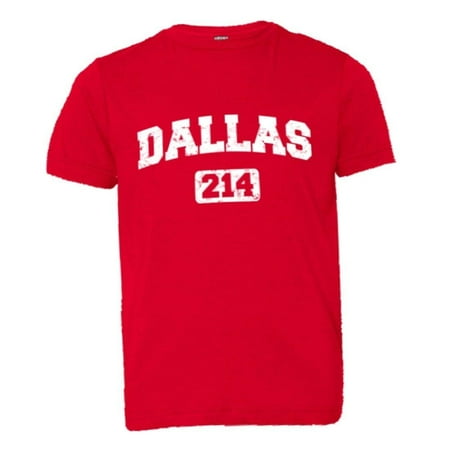 PleaseMeTees™ Youth Dallas 214 Area Code Distressed HQ Tee