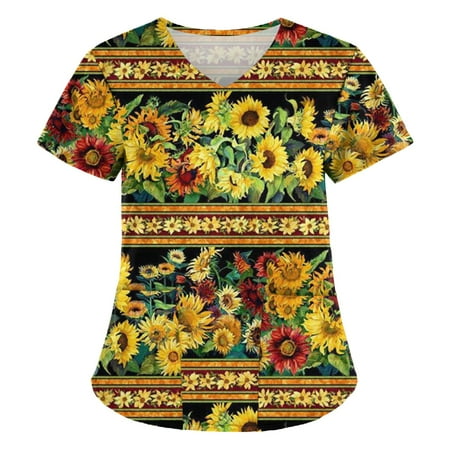 Women Scrub_Top Working Uniform Blouse Short Sleeve V-Neck Workwear T-Shirt with Pocket Comfy Tops XL
Women Scrub_Top Working Uniform Blouse Short Sleeve V-Neck Workwear T-Shirt with Pocket Comfy Tops XL