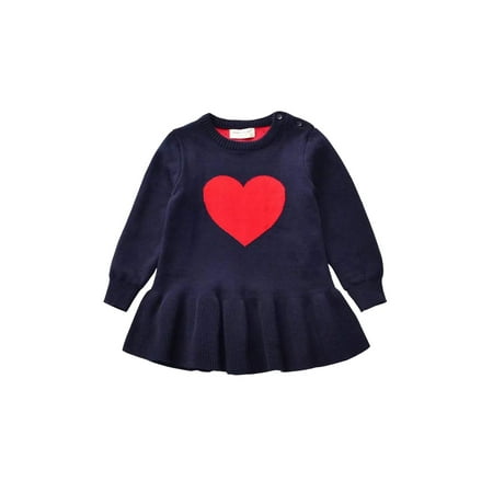 Loalirando Toddler Baby Girl Valentine s Day Outfit Long Sleeve Heart Knitted Ruffle Sweater Dress Princess Clothes
Loalirando Toddler Baby Girl Valentine s Day Outfit Long Sleeve Heart Knitted Ruffle Sweater Dress Princess Clothes