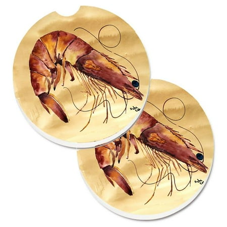 Shrimp Set of 2 Cup Holder Car Coaster 
Shrimp Set of 2 Cup Holder Car Coaster