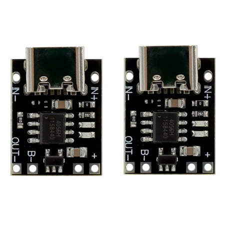 RANMEI 2PCS Lithium Battery Charging Protection Board 1A 3.7V4.2V Charger Module Type-C
RANMEI 2PCS Lithium Battery Charging Protection Board 1A 3.7V4.2V Charger Module Type-C