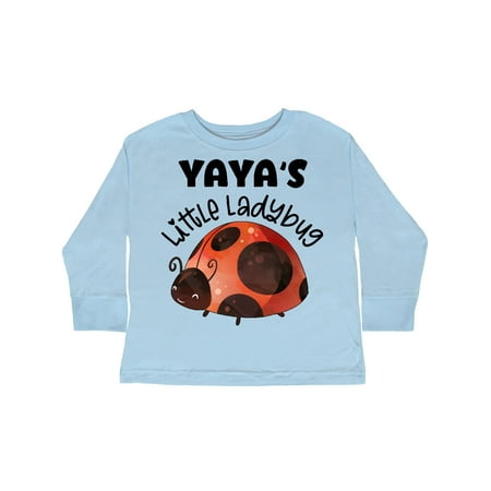 Inktastic Yaya s Little Ladybug Gift Toddler Boy or Toddler Girl Long Sleeve T-Shirt