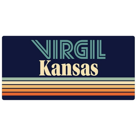 Virgil Kansas 5 x 2.5-Inch Fridge Magnet Retro Design