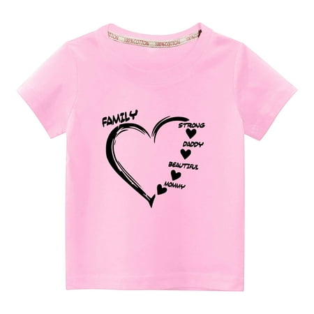 Penkiiy Toddler Kids Boys Girls Fashion Cute Solid Color Round Neck Valentine s Day Heart Print Short Sleeve Top 3-4 Years Pink
Penkiiy Toddler Kids Boys Girls Fashion Cute Solid Color Round Neck Valentine s Day Heart Print Short Sleeve Top 3-4 Years Pink