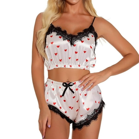 Women Underwear Seamless Fashion Heart Print Crop Top Set Lingerie Lace Shorts Lingerie Lingerie
Women Underwear Seamless Fashion Heart Print Crop Top Set Lingerie Lace Shorts Lingerie Lingerie