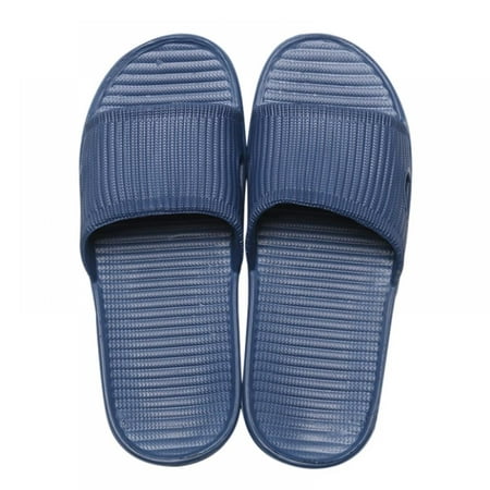

Clearance Unisex Summer Non-slip Slippers Couple Family Women And Men Slip On Light Weight Sandal Flat Slide Shoes for Hotel Bathroom Bath