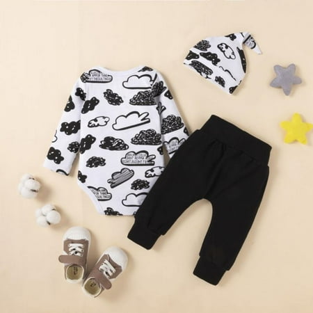 Promotion!Newborn Infant Baby Boy Clothes Long Sleeve Bodysuit Romper Tops + Pants + Hat 3Pc Clothes Set
Promotion!Newborn Infant Baby Boy Clothes Long Sleeve Bodysuit Romper Tops + Pants + Hat 3Pc Clothes Set