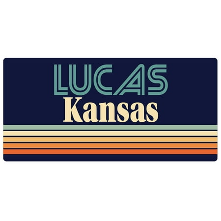 Lucas Kansas 5 x 2.5-Inch Fridge Magnet Retro Design