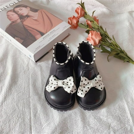 DancePeanut Children Fashion Leather Shoes for Girls Short Ankle Boots Kids Baby Princess Bow Tie Dress Shoes 1-6 Year Winter Shoes
DancePeanut Children Fashion Leather Shoes for Girls Short Ankle Boots Kids Baby Princess Bow Tie Dress Shoes 1-6 Year Winter Shoes