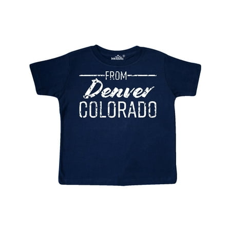 Inktastic From Denver Colorado in White Distressed Text Gift Toddler Boy or Toddler Girl T-Shirt
Inktastic From Denver Colorado in White Distressed Text Gift Toddler Boy or Toddler Girl T-Shirt