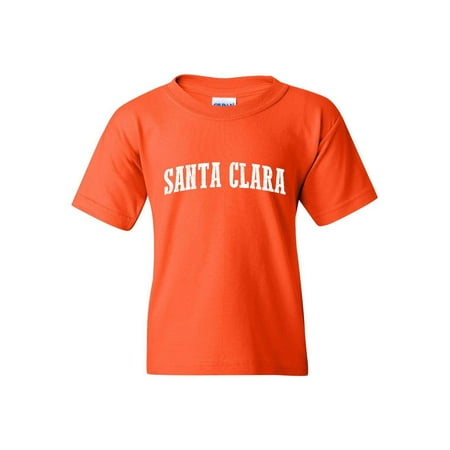 Santa Clara California State Flag Unisex Youth Shirts T-Shirt Tee