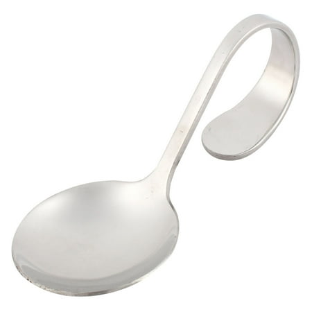 Home Stainless Steel Kitchen Gadget Curve Handle Soup Tea Coffee Scoop Spoon