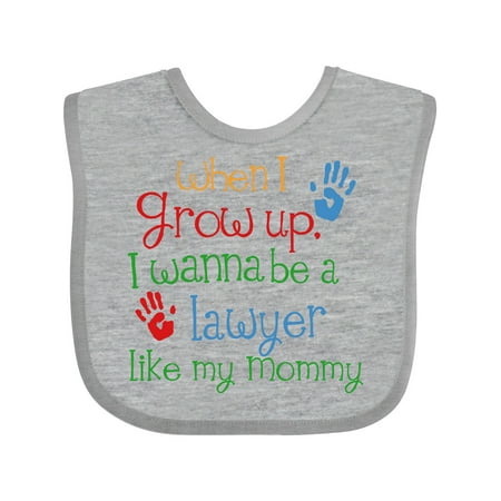 Inktastic Lawyer Like Mommy Gift Baby Boy or Baby Girl Bib