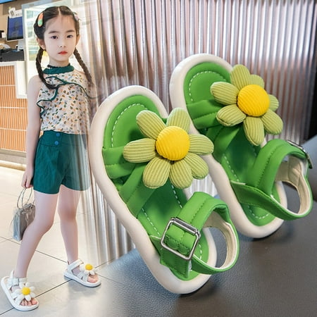 PEASKJP Girls Sandals Little Kid Anti-Slip Open Toe Slide Sandals Beach Sandals Green 30
PEASKJP Girls Sandals Little Kid Anti-Slip Open Toe Slide Sandals Beach Sandals Green 30