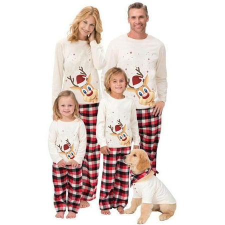 Family Christmas Pjs Deer Sleep Shirt Plaid Pajama Bottoms Matching Set Jammies for Adult Kid Holiday Xmas Sleepwear
Family Christmas Pjs Deer Sleep Shirt Plaid Pajama Bottoms Matching Set Jammies for Adult Kid Holiday Xmas Sleepwear