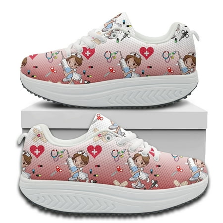 INSTANTARTS Nurse Medical Print Lace-up Platform Sneakers for Women Lightweight Wear Resistant Swing Shoes Female Zapatos
INSTANTARTS Nurse Medical Print Lace-up Platform Sneakers for Women Lightweight Wear Resistant Swing Shoes Female Zapatos
