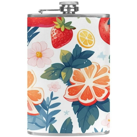 josid Food Pattern 3.6x6in Stainless Steel Small Flask Leak-Proof Stainless Steel Construction Wrapped in Premium Two-Layer Leather Nano-Printed Design 227ml Capacity
josid Food Pattern 3.6x6in Stainless Steel Small Flask Leak-Proof Stainless Steel Construction Wrapped in Premium Two-Layer Leather Nano-Printed Design 227ml Capacity