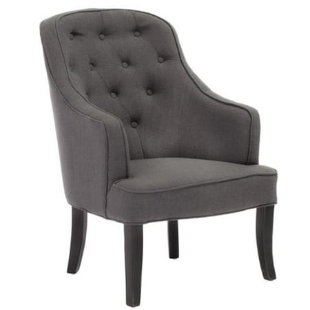 Denise Austin Home Catania Dark Grey Fabric Chair