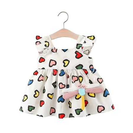 Ytdscs Infant Toddler Girls Summer Dresses Baby Printed Halter Dress Little Girls Cotton Sundress with Dragonfly Backpack 3 Months - 4 Years
Ytdscs Infant Toddler Girls Summer Dresses Baby Printed Halter Dress Little Girls Cotton Sundress with Dragonfly Backpack 3 Months - 4 Years