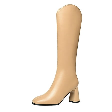 Mackneog Ladies Solid British Style Pointed Toe Side Zipper Chunky Heel High Heel Boots Gift on Clearance
Mackneog Ladies Solid British Style Pointed Toe Side Zipper Chunky Heel High Heel Boots Gift on Clearance