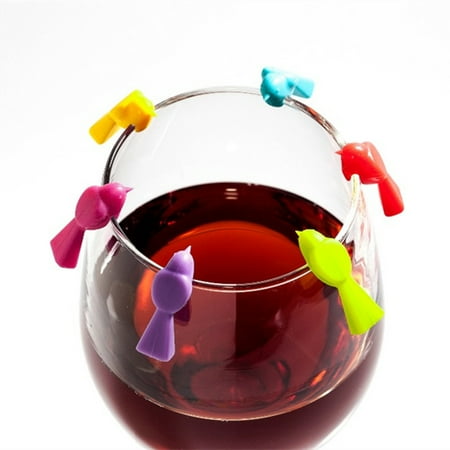 SunSunrise 6Pcs/Set Adorable Bird Shape Wine Marker Cute Creative Silicone Wine Glass Charm for Bar
SunSunrise 6Pcs/Set Adorable Bird Shape Wine Marker Cute Creative Silicone Wine Glass Charm for Bar