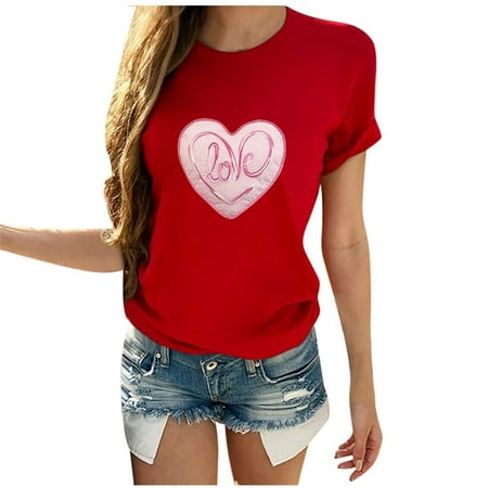Plus Size Tops for Women Womens Shirts Women s Trendy Printed Crew Neck Short Sleeve T-shirt Blouse Loose Fit Tops Nursing Tank Tops Black Corset Top Clearance on Sales Red 2XL
Plus Size Tops for Women Womens Shirts Women s Trendy Printed Crew Neck Short Sleeve T-shirt Blouse Loose Fit Tops Nursing Tank Tops Black Corset Top Clearance on Sales Red 2XL