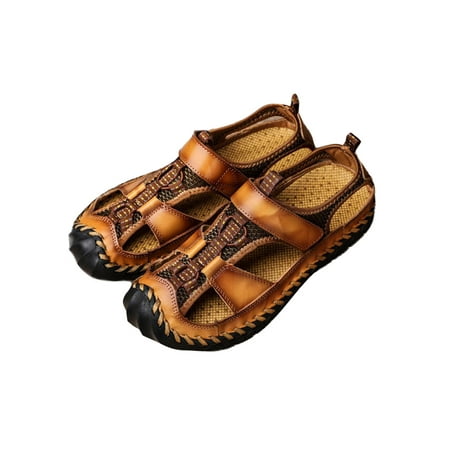 Colisha Mens Leather Sandal Fisherman Beach Shoes Summer Sandals Hiking Fashion Closed Toe Yellow Brown 8
Colisha Mens Leather Sandal Fisherman Beach Shoes Summer Sandals Hiking Fashion Closed Toe Yellow Brown 8
