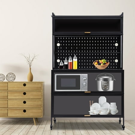 Miumaeov 5 Tier Metal Rolling Storage Cabinet Multi-functional Garage Storage Closet with Wheels Pegboard and Accessories for Home and Office
Miumaeov 5 Tier Metal Rolling Storage Cabinet Multi-functional Garage Storage Closet with Wheels Pegboard and Accessories for Home and Office