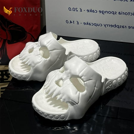 MINM New Summer Personalized Skull Slides for Women Men Soft EVA Could Slipper Flat Unisex Beach Sandals Casual Couple Fun Flip Flops
MINM New Summer Personalized Skull Slides for Women Men Soft EVA Could Slipper Flat Unisex Beach Sandals Casual Couple Fun Flip Flops