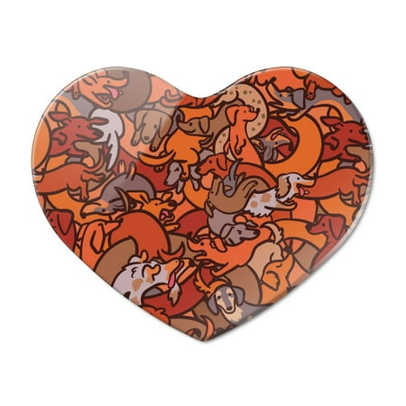 Too Many Dachshunds Wiener Dog Pattern Heart Acrylic Fridge Refrigerator Magnet
Too Many Dachshunds Wiener Dog Pattern Heart Acrylic Fridge Refrigerator Magnet