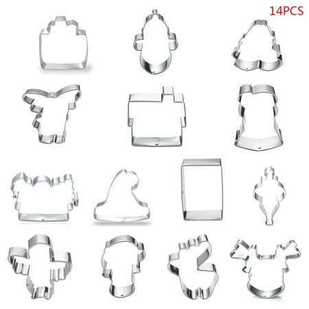 OOKWE 14 Styles Stainless Steel Cookie Cutter Mold Christmas Biscuit Mould DIY Fondant
OOKWE 14 Styles Stainless Steel Cookie Cutter Mold Christmas Biscuit Mould DIY Fondant