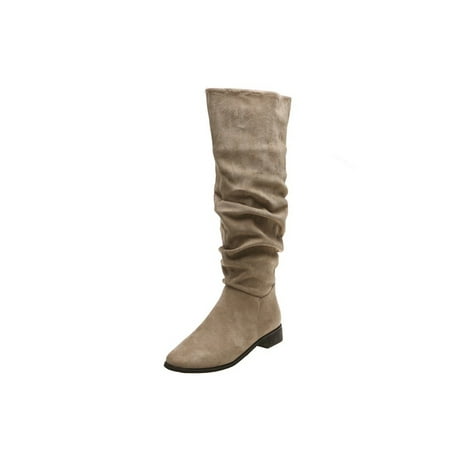 Ritualay Womens Casual Riding Boot Fashion Wide Calf Knee High Boots Walking Work Slouchy Shoes Khaki 6.5
Ritualay Womens Casual Riding Boot Fashion Wide Calf Knee High Boots Walking Work Slouchy Shoes Khaki 6.5