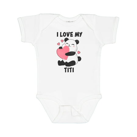 Inktastic I Love My Titi with Panda Illustration Gift Baby Boy or Baby Girl Bodysuit
Inktastic I Love My Titi with Panda Illustration Gift Baby Boy or Baby Girl Bodysuit