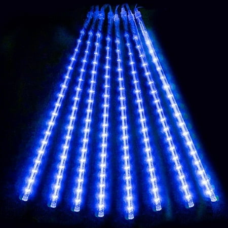 192 LED Meteor Shower Rain Tree String Lights 8 Tubes Garden Party Xmas Outdoor