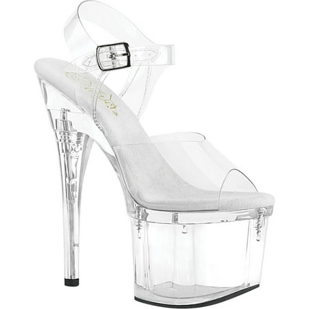 Women s Pleaser Esteem 708 Quarter Strap Platform Sandal