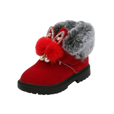 Difumos Girls Casual Slip On Ankle Boots Breathable Fluffy Collar Snow Boot Walking Comfort Winter Shoes Red 8C
Difumos Girls Casual Slip On Ankle Boots Breathable Fluffy Collar Snow Boot Walking Comfort Winter Shoes Red 8C