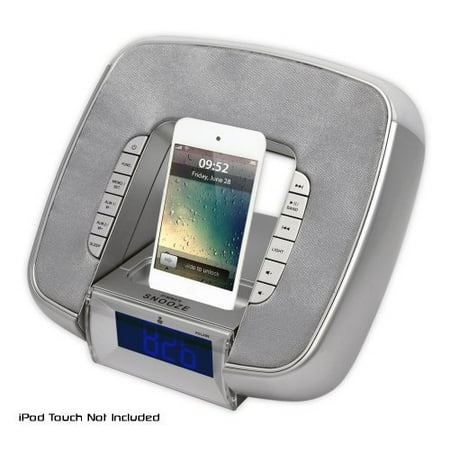 Pyle PICL29S Portable Ipod/ Iphone Dock-alarm Clock