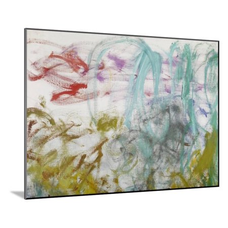 Waterlilies, 1917-19 (Detail) Abstract Floral Impressionism Wood Mounted Print Wall Art By Claude Monet