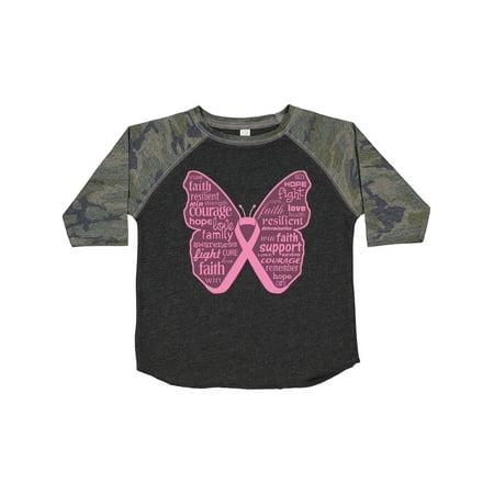 Inktastic Breast Cancer Butterfly Collage of Words Gift Toddler Toddler Girl T-Shirt 
Inktastic Breast Cancer Butterfly Collage of Words Gift Toddler Toddler Girl T-Shirt