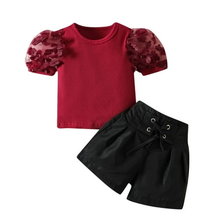 TAIAOJING Baby Girl Summer Cute Clothes Outfits Toddler Short Sleeve Solid Color Ribbed Tops Shorts 2PCS Outfits Clothes Set For Children Clothes 3-4 Years
TAIAOJING Baby Girl Summer Cute Clothes Outfits Toddler Short Sleeve Solid Color Ribbed Tops Shorts 2PCS Outfits Clothes Set For Children Clothes 3-4 Years