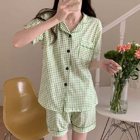 DanceeMangoo New Girl Pajama Sets Turn-down Collar Short Sleeve Women Summer Printed Cartoon Thin Kawaii Trendy Womens 2pcs Pyjamas Elegant
DanceeMangoo New Girl Pajama Sets Turn-down Collar Short Sleeve Women Summer Printed Cartoon Thin Kawaii Trendy Womens 2pcs Pyjamas Elegant