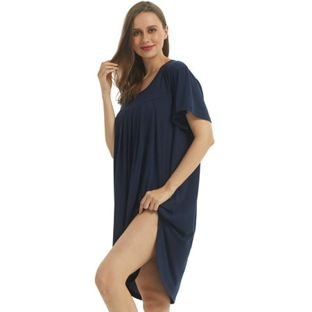 YUSHOW Womens Batwing Sleepwear Short Sleeve Nightgown Soft Sleepshirt Roundneck Oversized Nightshirt Casual Loungewear
YUSHOW Womens Batwing Sleepwear Short Sleeve Nightgown Soft Sleepshirt Roundneck Oversized Nightshirt Casual Loungewear