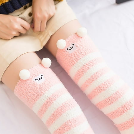 Uorcsa Sexy Cute Long Coral Fleece Cartoon Thicker Skin Friendly Sleep Socks Knee Length Socks Multi-color
Uorcsa Sexy Cute Long Coral Fleece Cartoon Thicker Skin Friendly Sleep Socks Knee Length Socks Multi-color