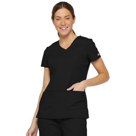 Dickies EDS Signature Scrubs Top for Women V-Neck 85906