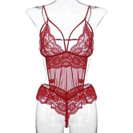 XHJUN Women S Sheer Lace Lingerie Babydoll Set One Piece Teddy Snap Crotch Underwear Sexy Chemise With Cutout Bodysuit Sets
XHJUN Women S Sheer Lace Lingerie Babydoll Set One Piece Teddy Snap Crotch Underwear Sexy Chemise With Cutout Bodysuit Sets