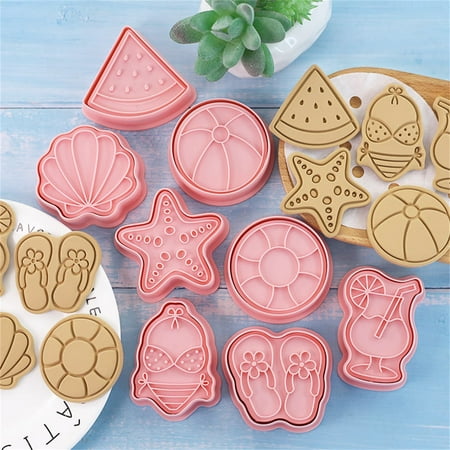 3D Cookie Cutters and Stamper Biscuit Cutters Embossing Fondant Baking Tool Sugar Craft Cake Decoration Cookie Stamps Set of 8
3D Cookie Cutters and Stamper Biscuit Cutters Embossing Fondant Baking Tool Sugar Craft Cake Decoration Cookie Stamps Set of 8