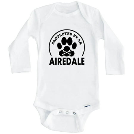 Protected By An Airedale Funny One Piece Baby Bodysuit (Long Sleeve) 0-3 Months White
Protected By An Airedale Funny One Piece Baby Bodysuit (Long Sleeve) 0-3 Months White