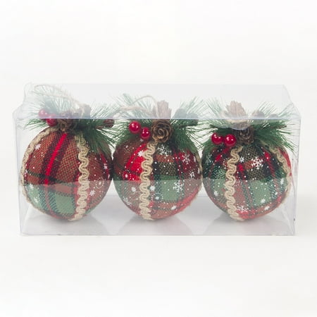 Ameiqe Christmas Ball Ornaments with Pine Cones Lightweight Christmas Tree Pendant Colorful Xmas Party Decoration(A)
Ameiqe Christmas Ball Ornaments with Pine Cones Lightweight Christmas Tree Pendant Colorful Xmas Party Decoration(A)