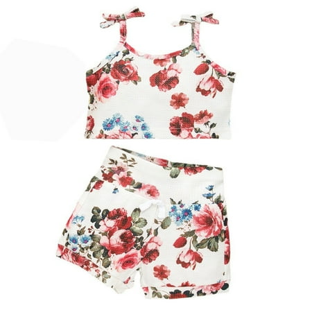 Baby Girls Clothes Infant Girls 2PCS Outfits Sleeveless Suspender Tops Shorts Set 6-9 Months Baby Girls Floral Print Summer Outfits White
Baby Girls Clothes Infant Girls 2PCS Outfits Sleeveless Suspender Tops Shorts Set 6-9 Months Baby Girls Floral Print Summer Outfits White