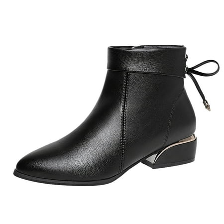 TAIAOJING Womens Boots Ladies British Style Solid Color Leather Side Zip Square Heel Fashion Short Boots Casual Shoes
TAIAOJING Womens Boots Ladies British Style Solid Color Leather Side Zip Square Heel Fashion Short Boots Casual Shoes